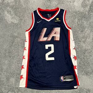 Nike LA Los Angeles Clippers Kawhi Leonard Swingman Jersey #2 Blue White 48 Med